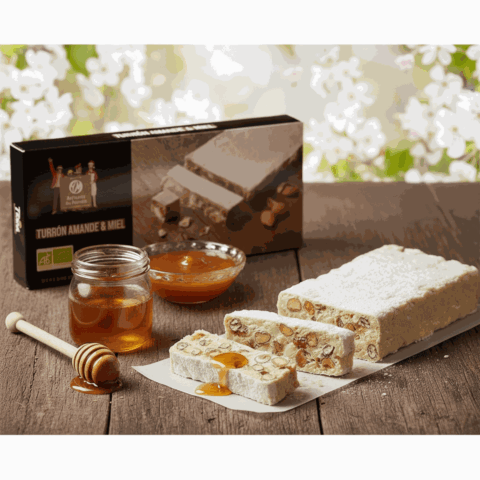 Turrón amande et miel bio