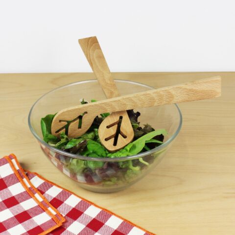 Couverts à salade en bois