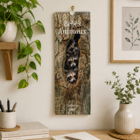 Calendrier long – Bébés animaux 2027